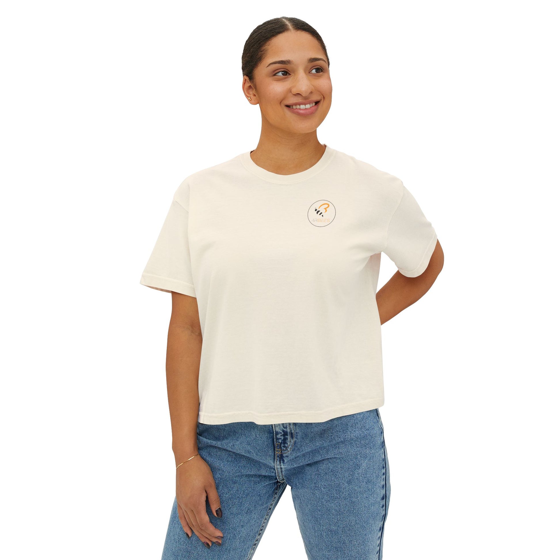 4RBees Logo Women's Boxy Tee - 4RBees
