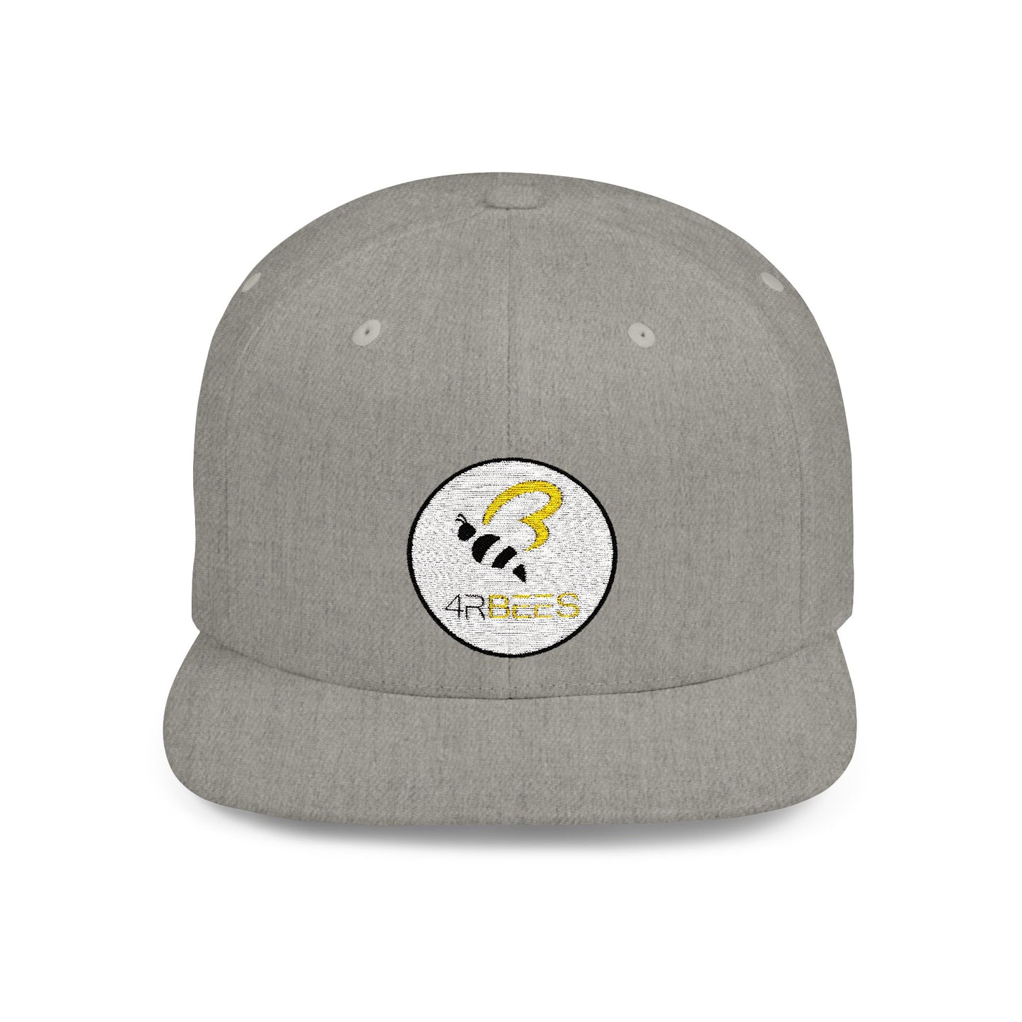 4RBees Logo Flat Bill Snapback - 4RBees