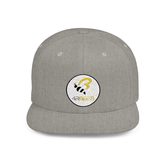 4RBees Logo Flat Bill Snapback - 4RBees