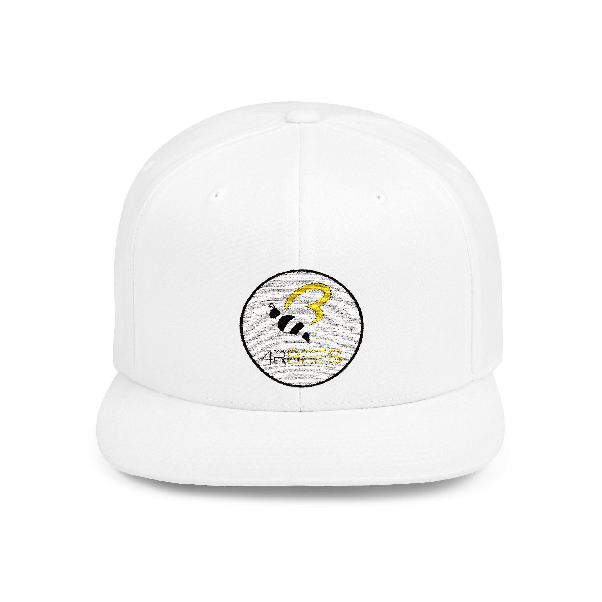 4RBees Logo Flat Bill Snapback - 4RBees