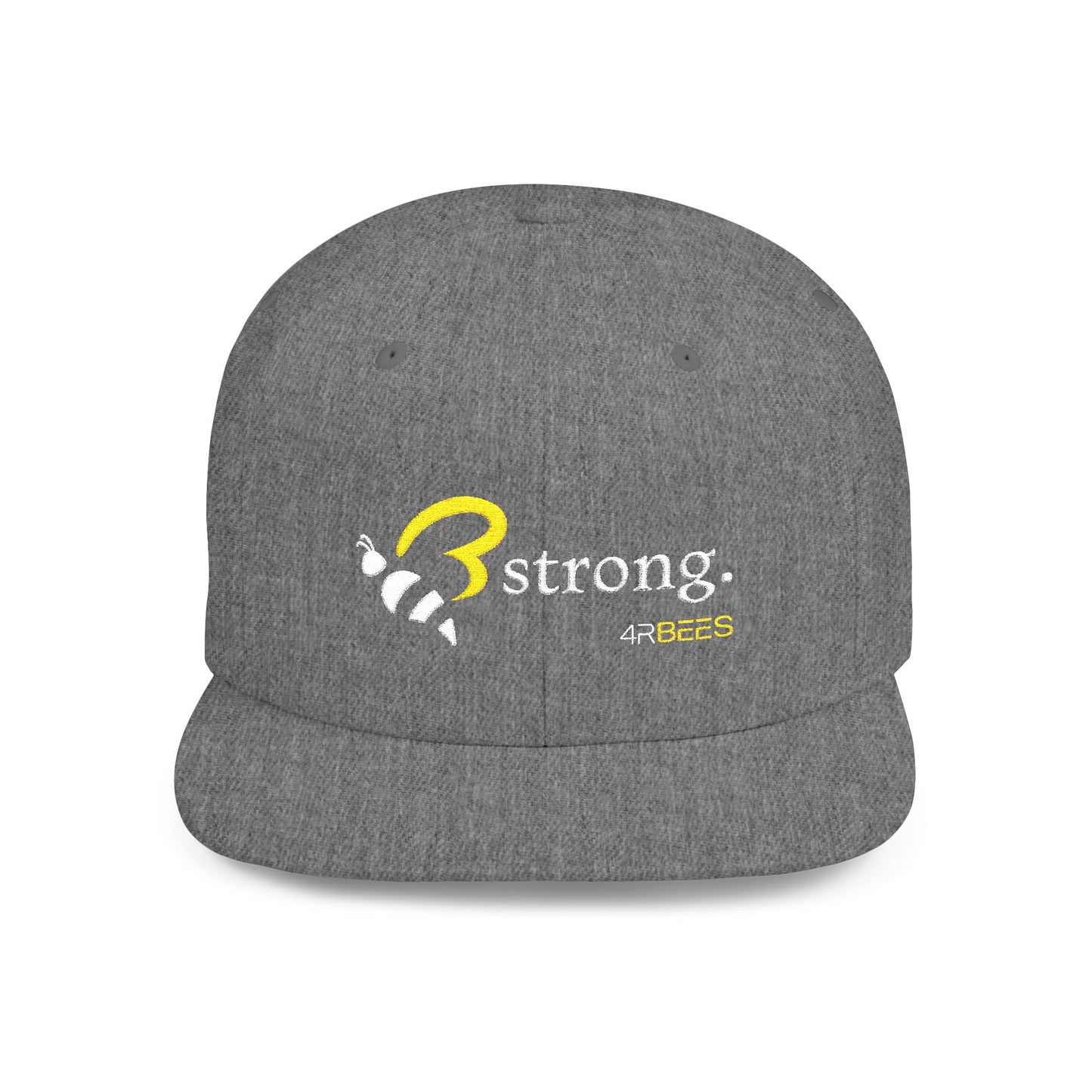 4RBEES STRONG Flat Bill Snapback Hat