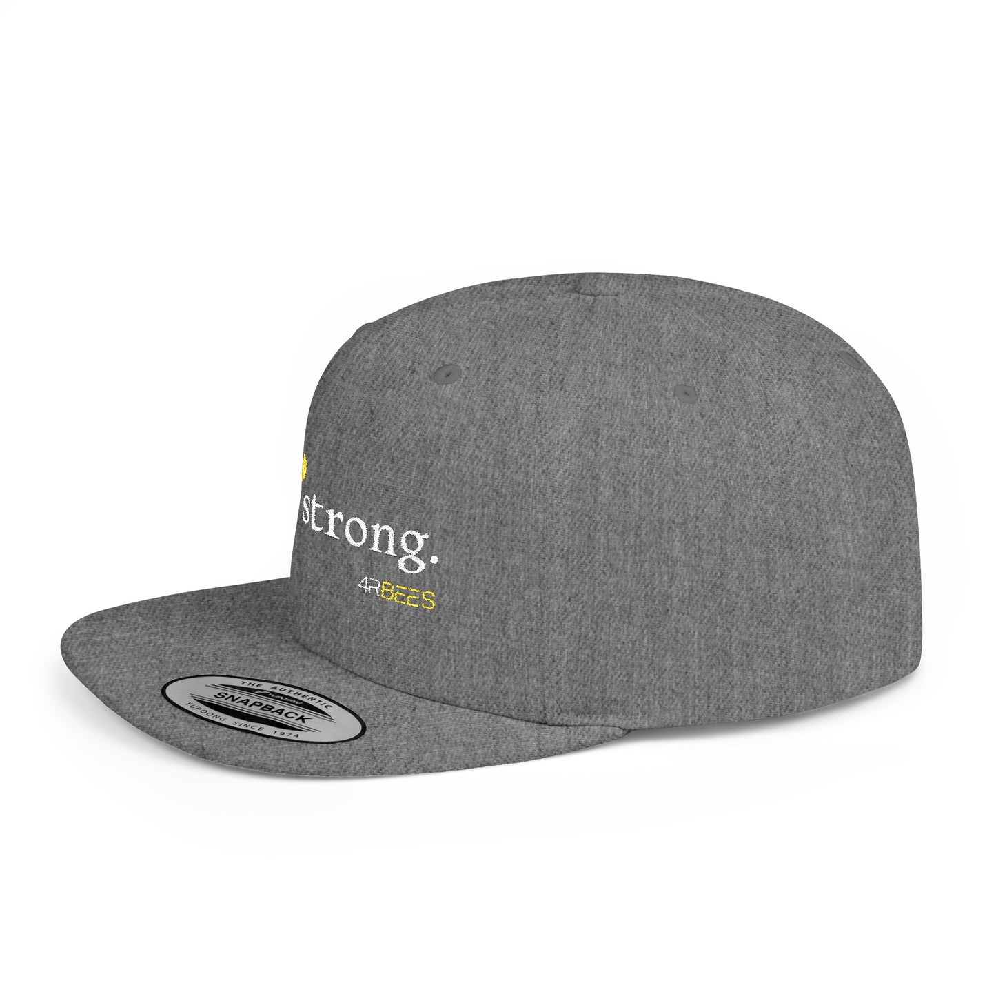 4RBEES STRONG Flat Bill Snapback Hat
