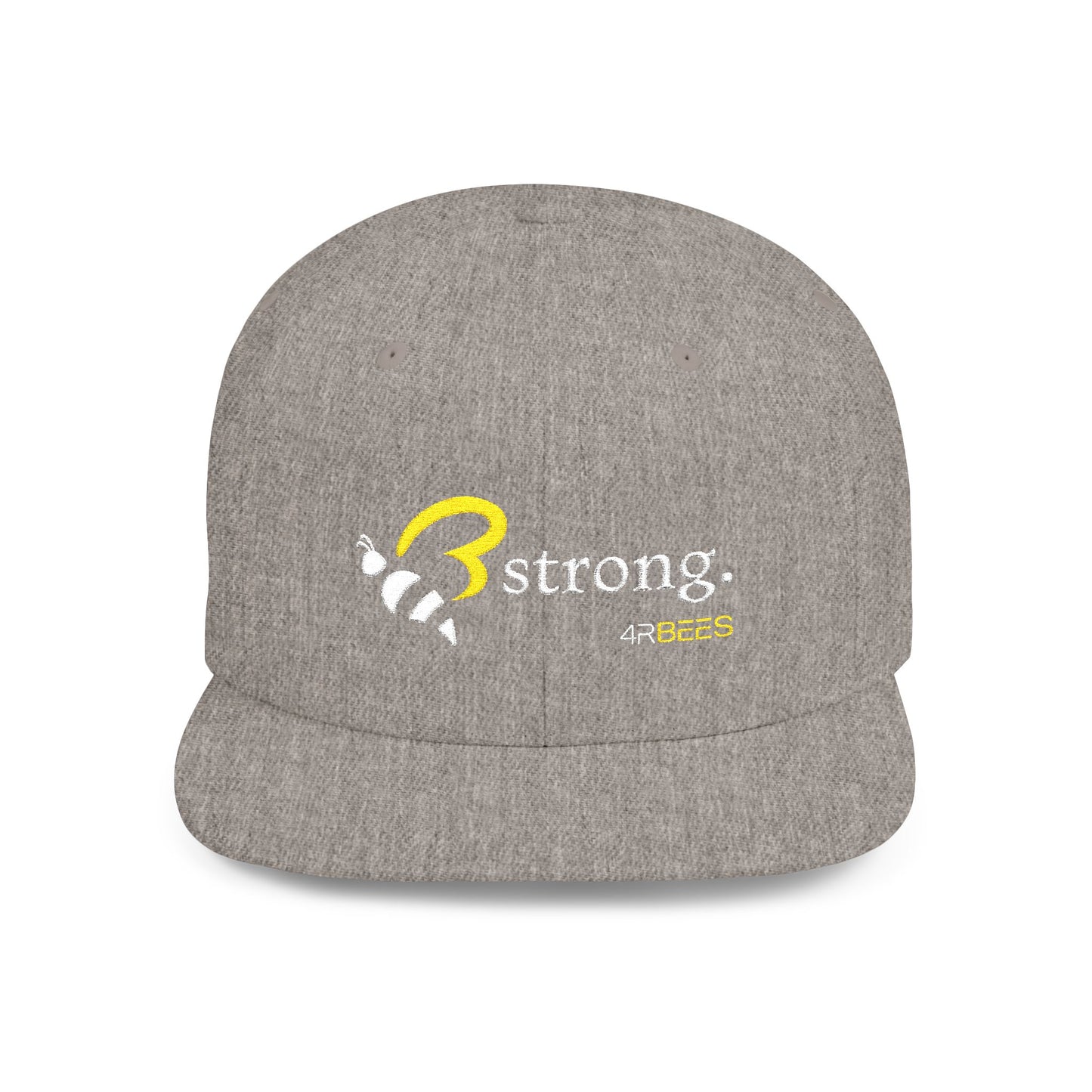 4RBEES STRONG Flat Bill Snapback Hat