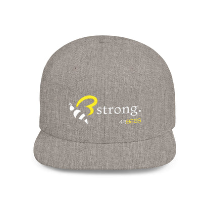 4RBEES STRONG Flat Bill Snapback Hat
