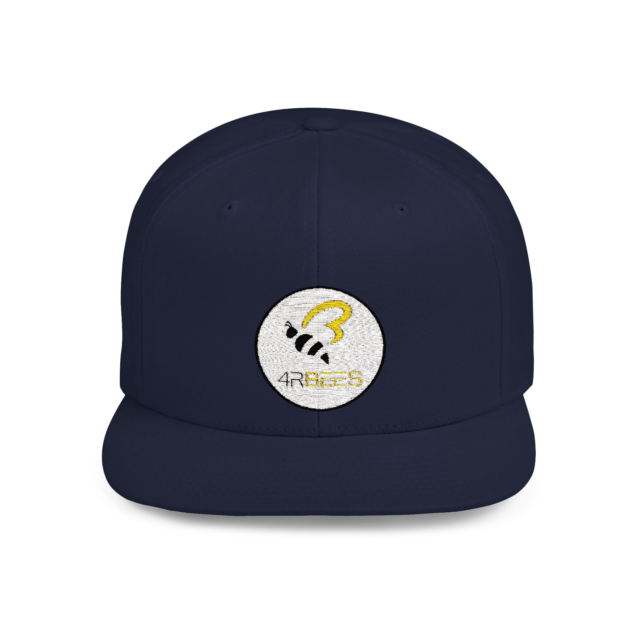 4RBees Logo Flat Bill Snapback - 4RBees