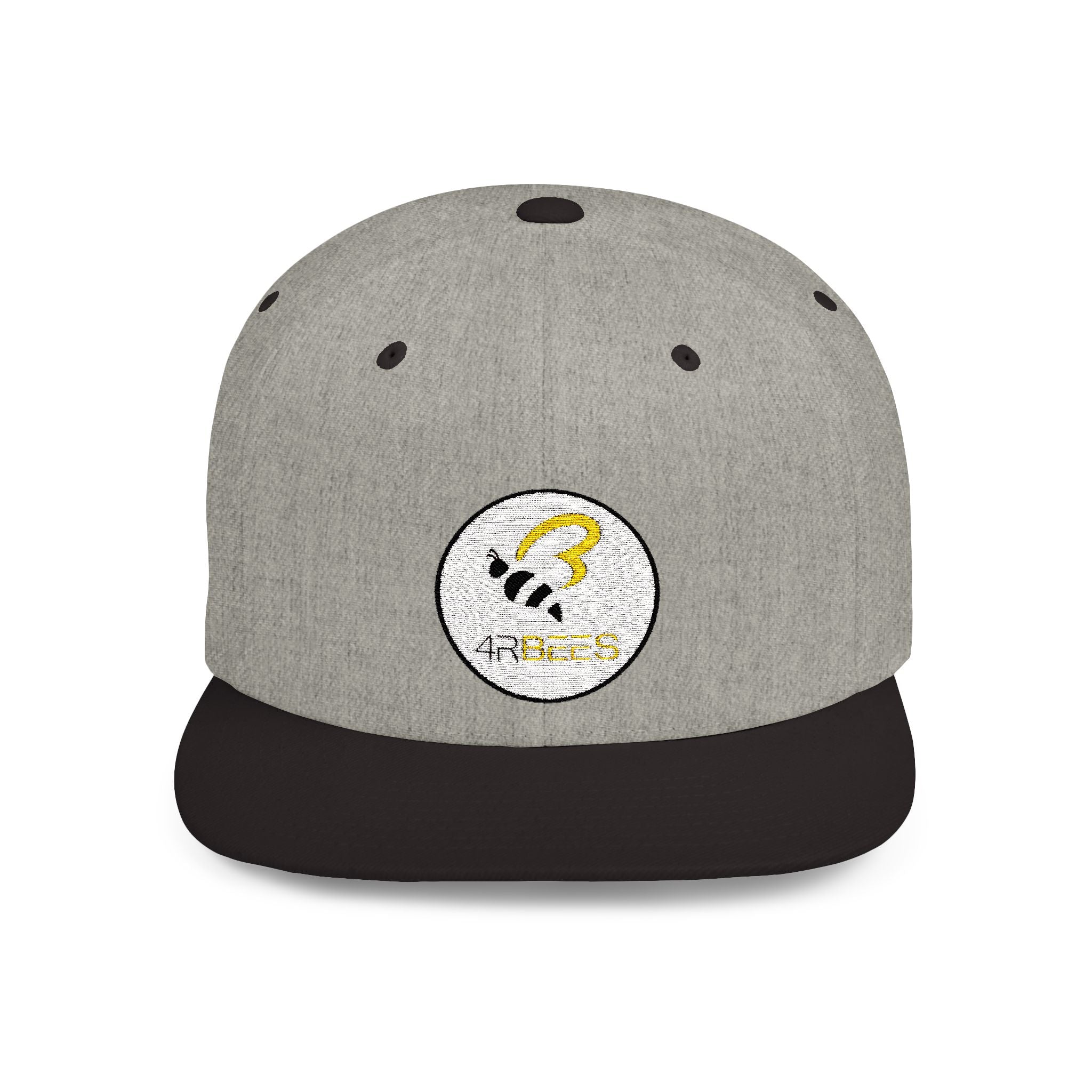 4RBees Logo Flat Bill Snapback - 4RBees