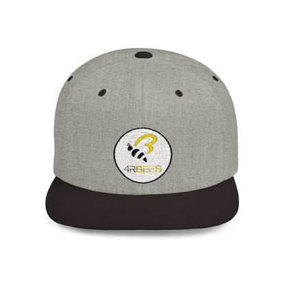 4RBees Logo Flat Bill Snapback - 4RBees