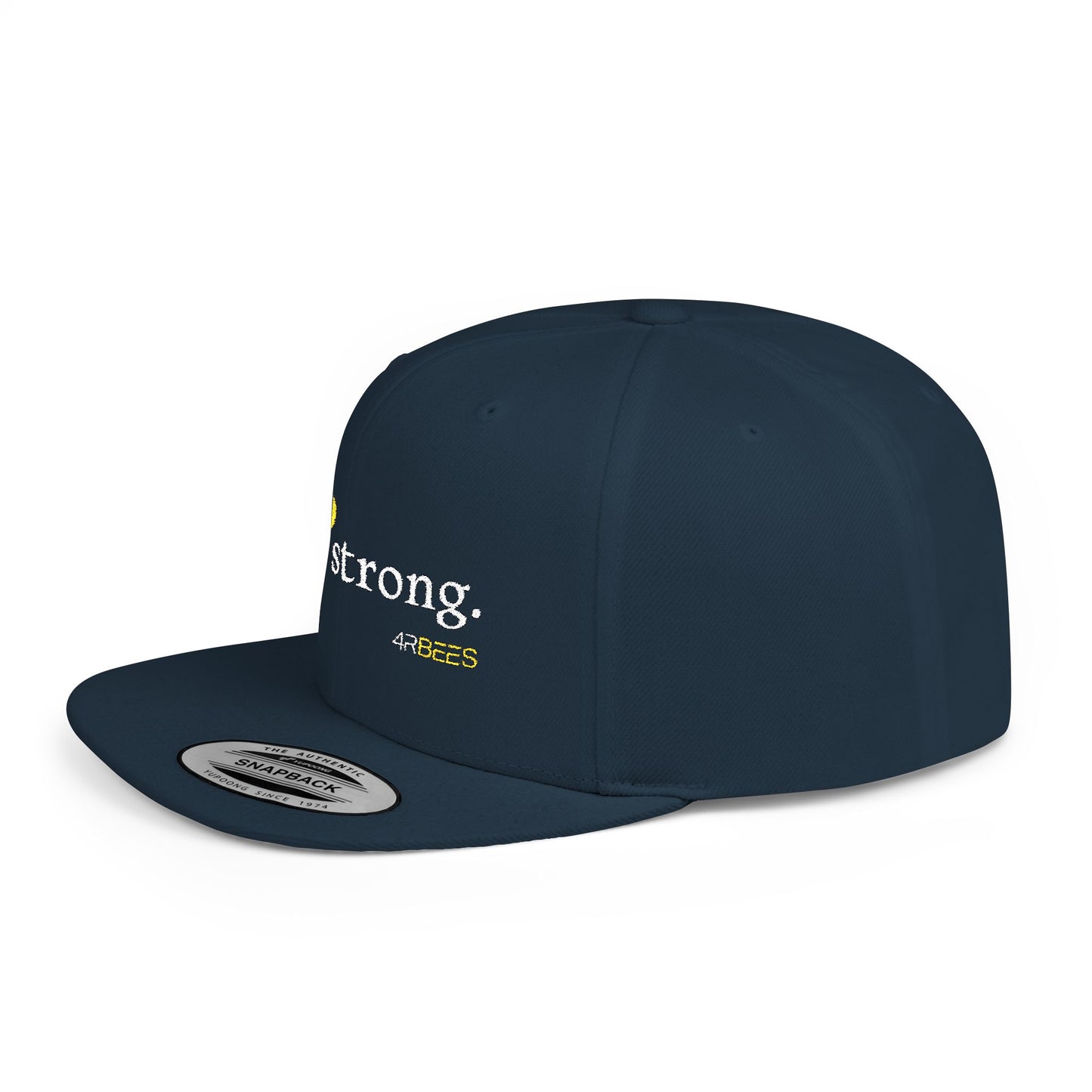 4RBEES STRONG Flat Bill Snapback Hat