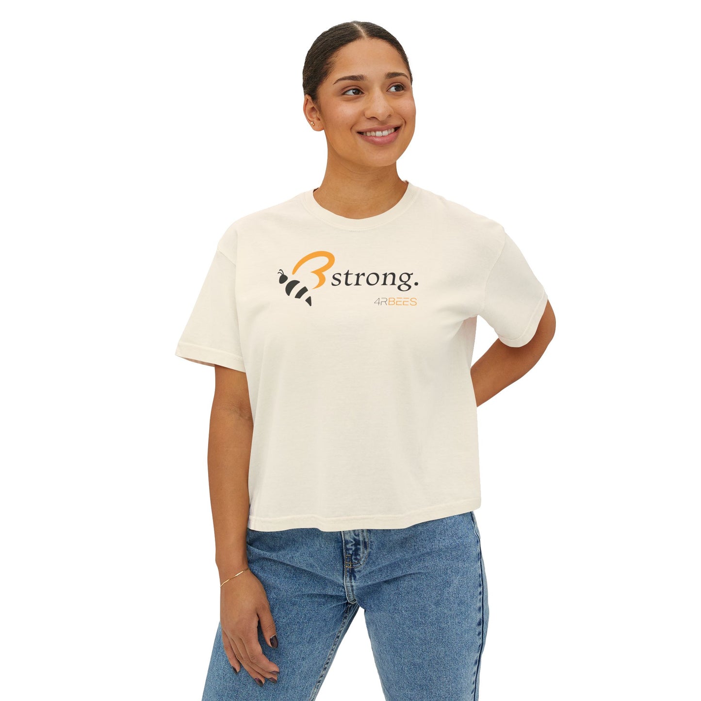 4RBEES STRONG Women's Boxy Tee