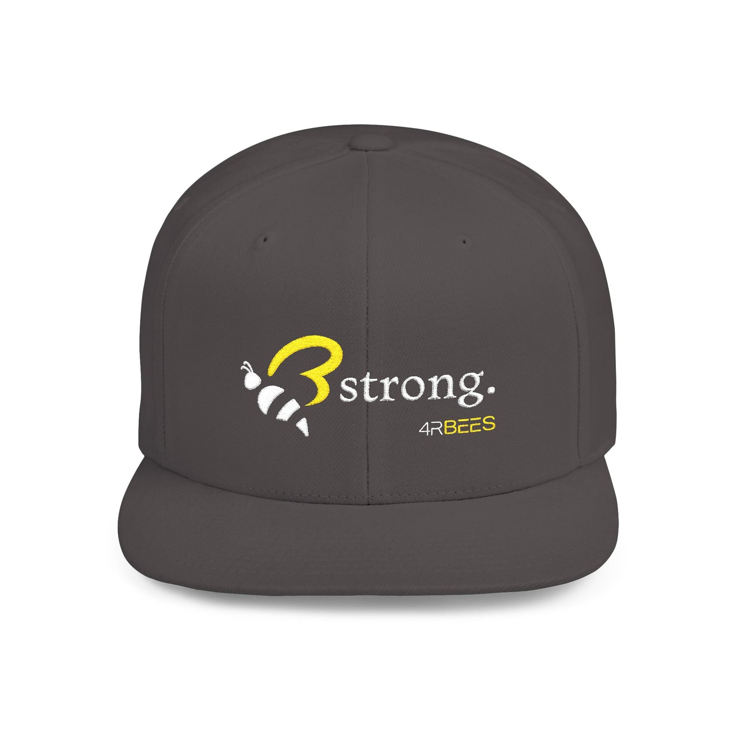 4RBEES STRONG Flat Bill Snapback Hat