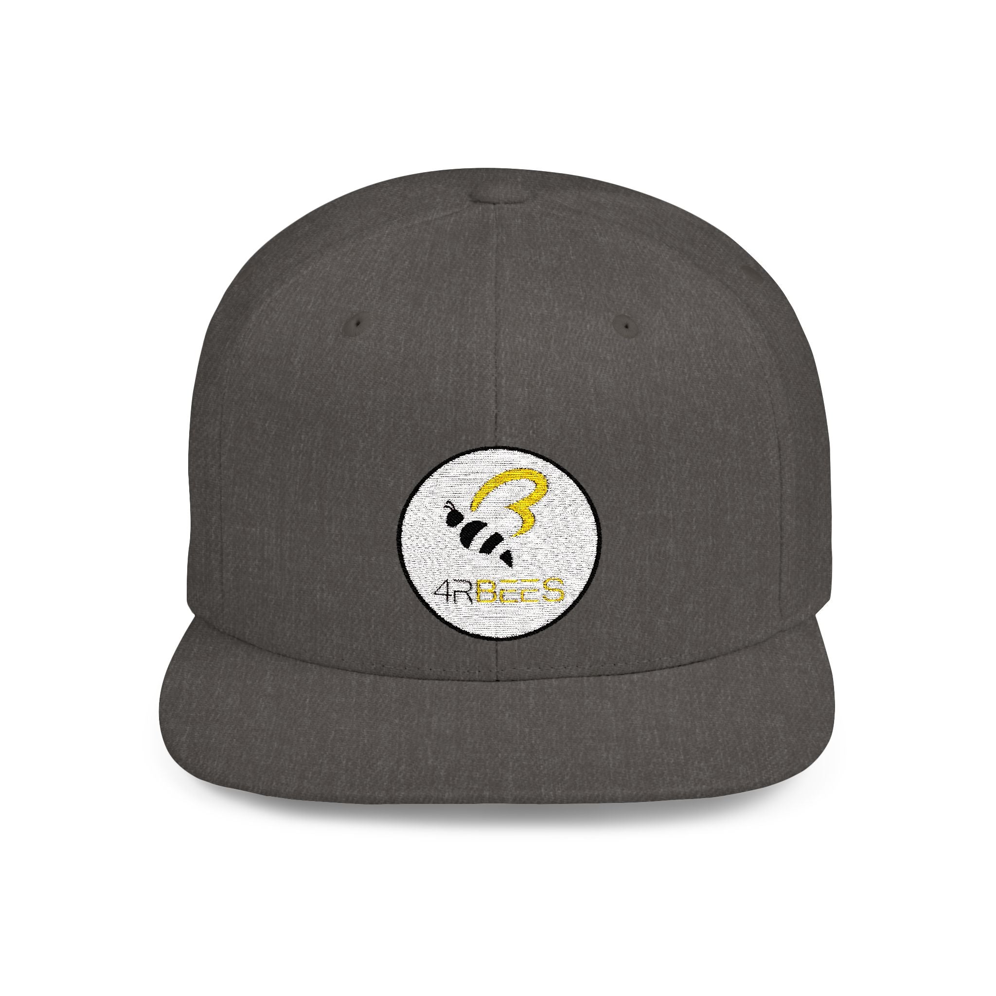 4RBees Logo Flat Bill Snapback - 4RBees