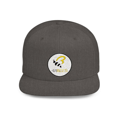 4RBees Logo Flat Bill Snapback - 4RBees