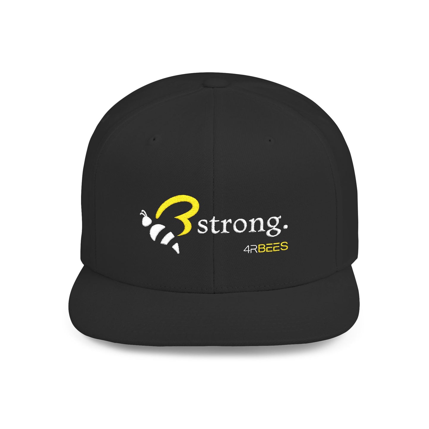 4RBEES STRONG Flat Bill Snapback Hat