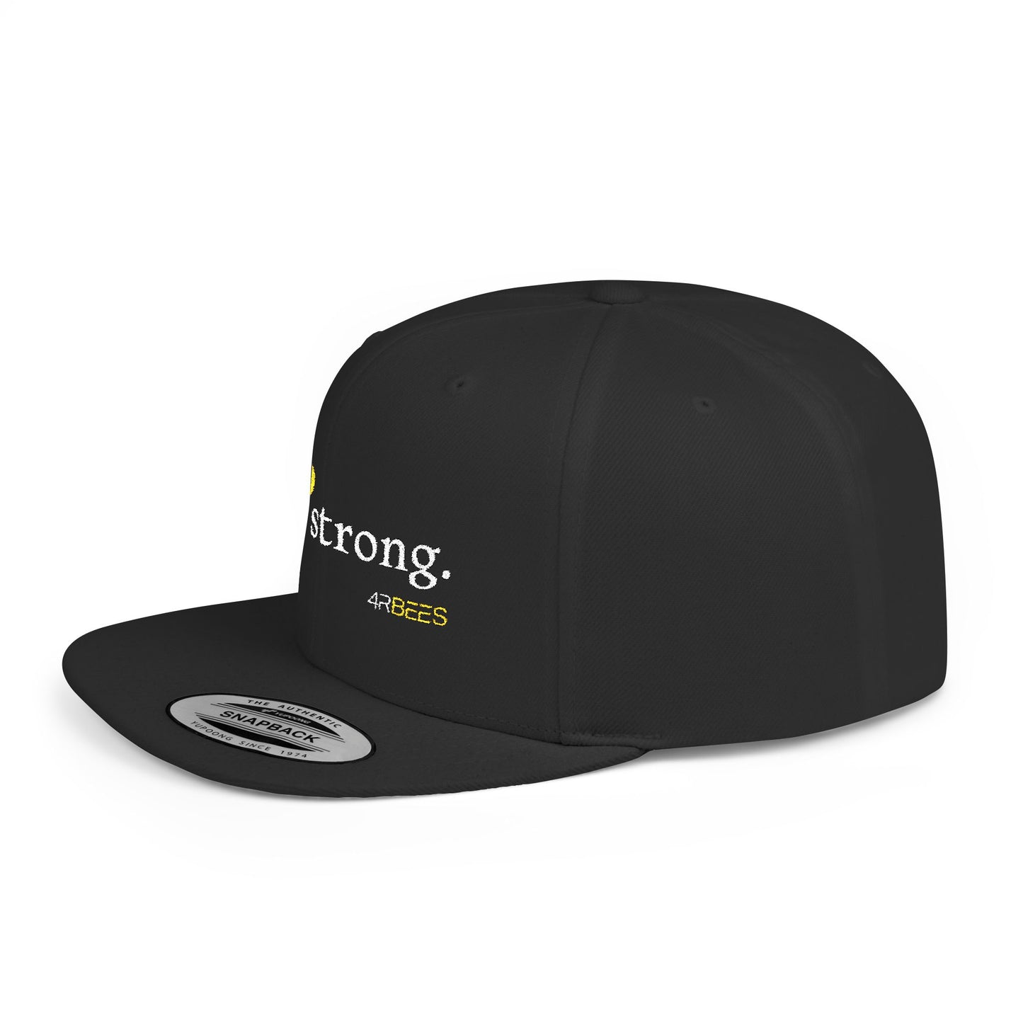 4RBEES STRONG Flat Bill Snapback Hat