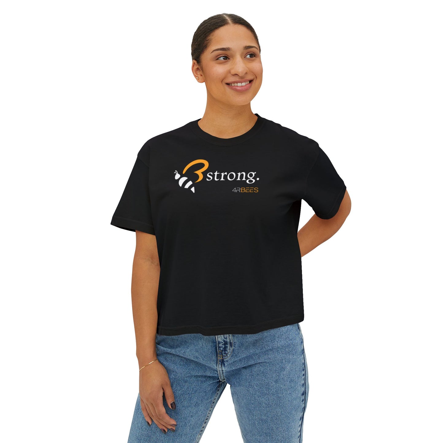 4RBEES STRONG Women's Boxy Tee