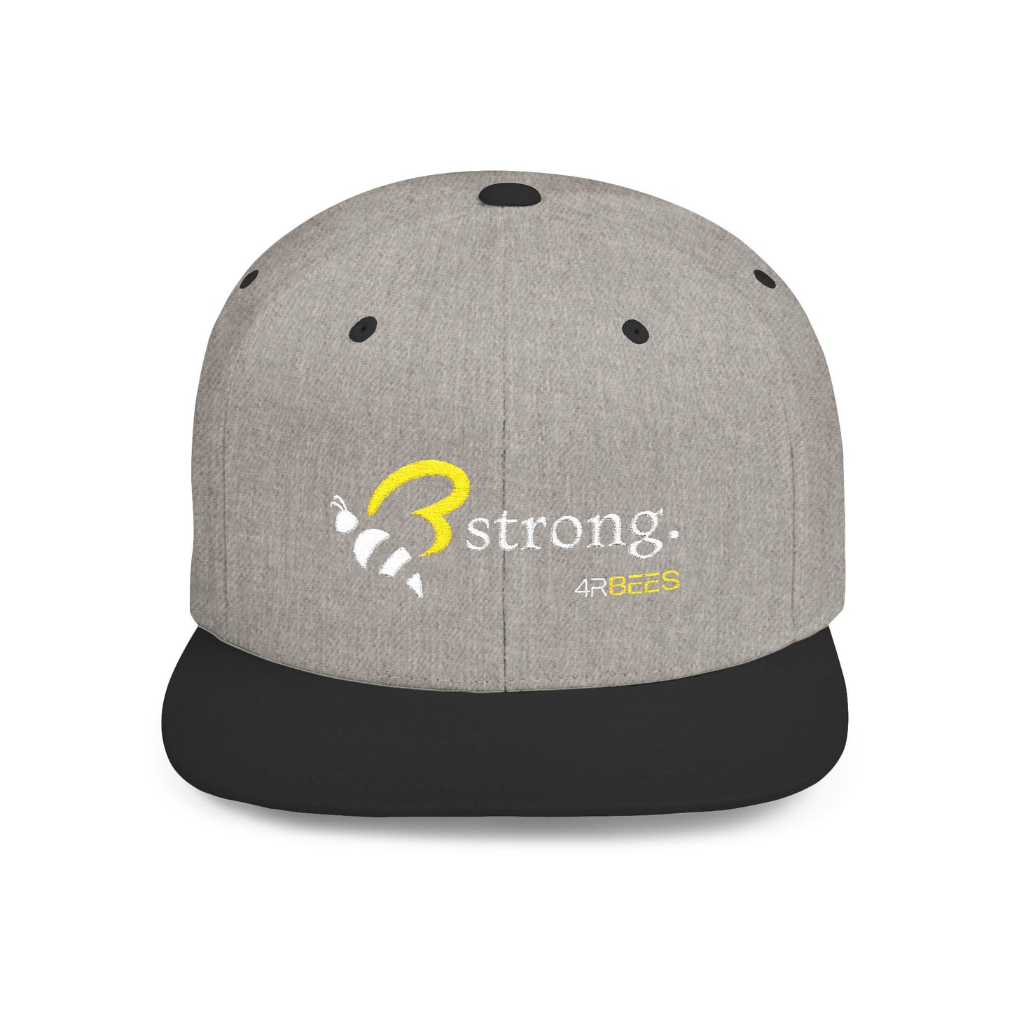 4RBEES STRONG Flat Bill Snapback Hat