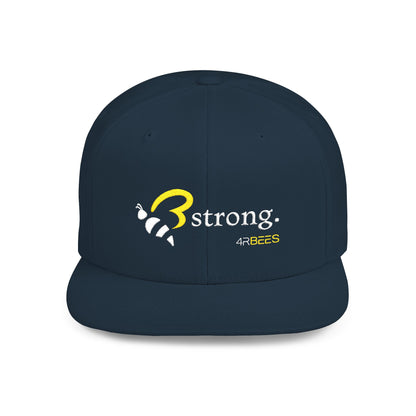 4RBEES STRONG Flat Bill Snapback Hat
