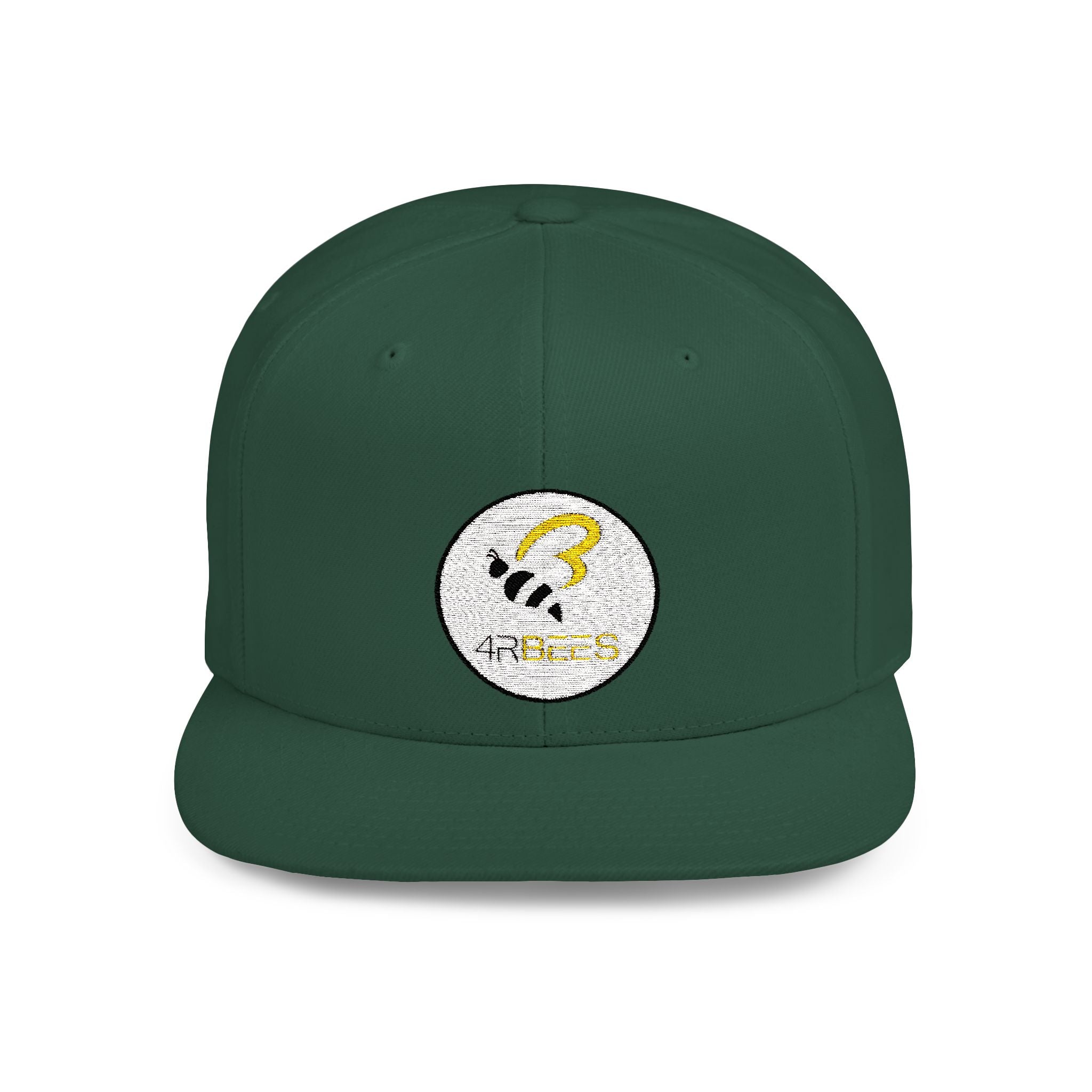 4RBees Logo Flat Bill Snapback - 4RBees
