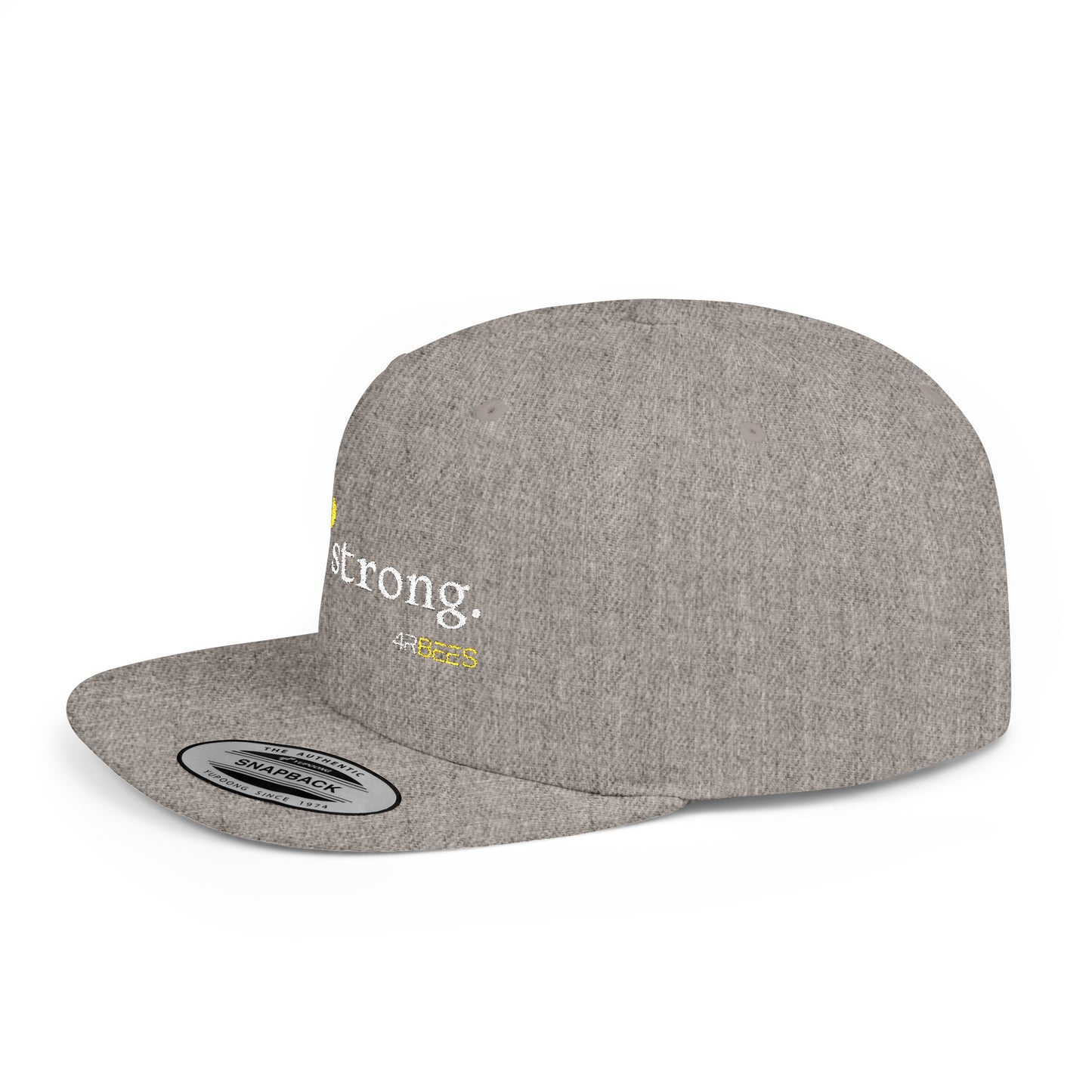 4RBEES STRONG Flat Bill Snapback Hat