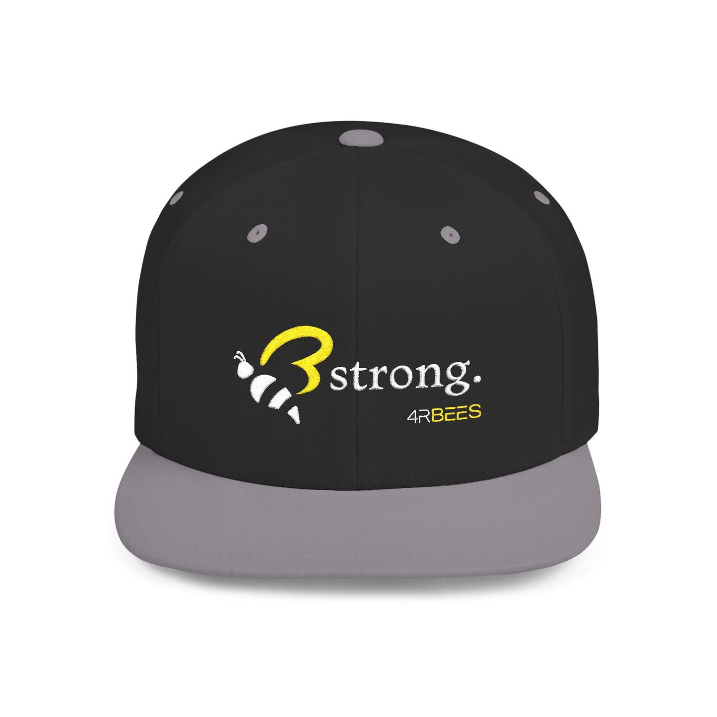4RBEES STRONG Flat Bill Snapback Hat