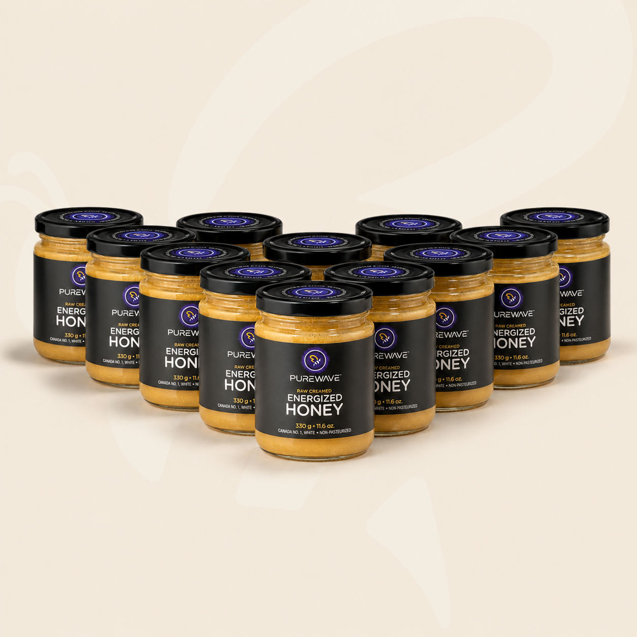 PureWave® Raw Energized Honey – 12 Pack Case