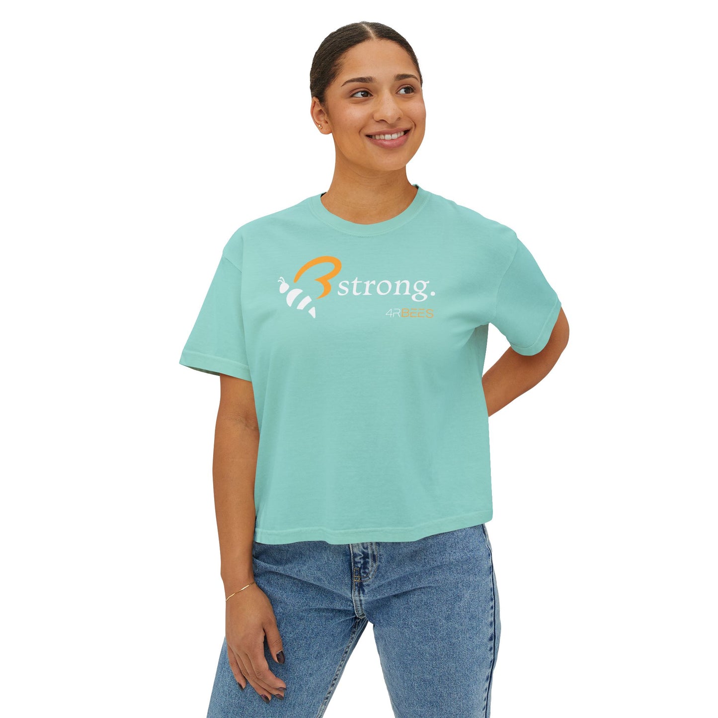 4RBEES STRONG Women's Boxy Tee