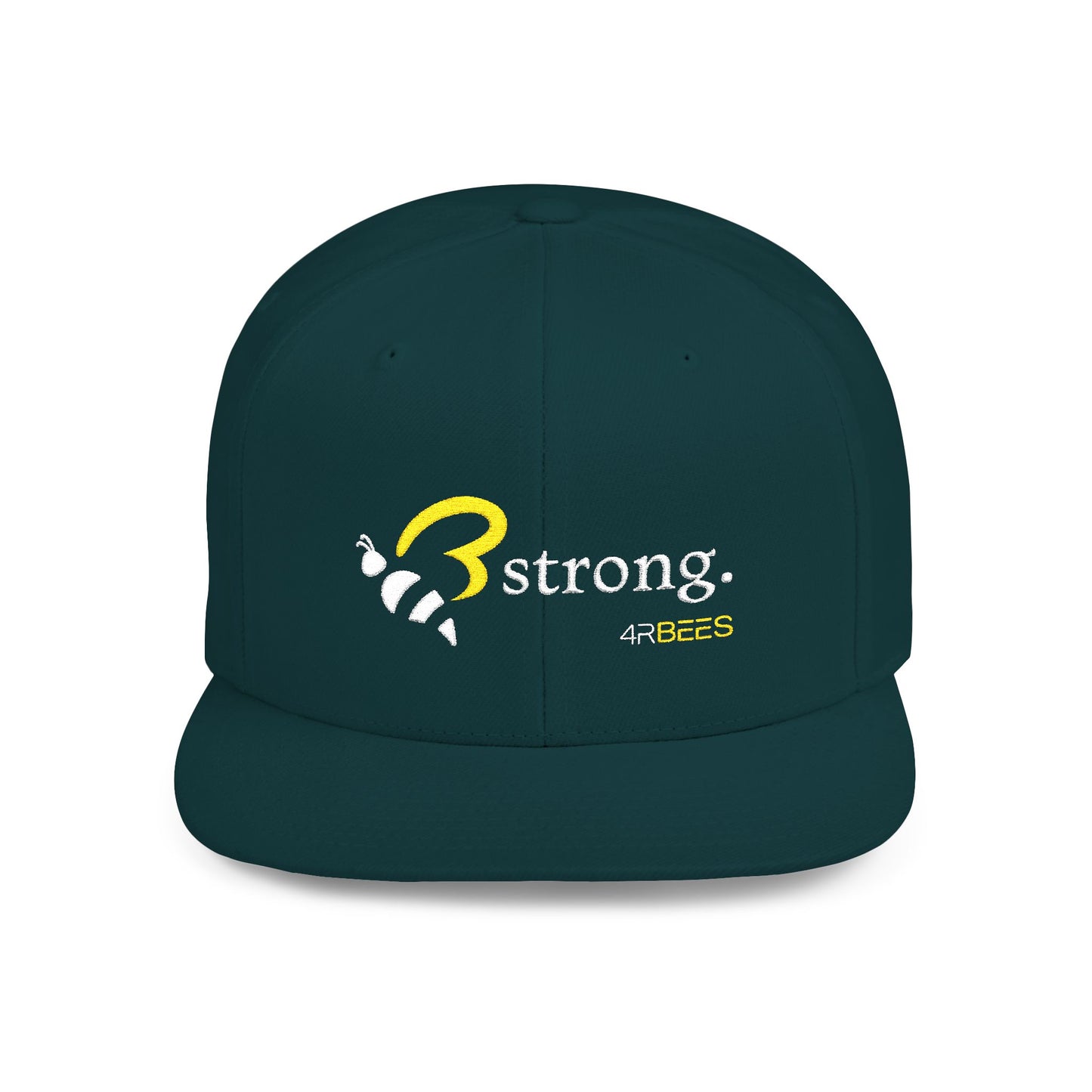 4RBEES STRONG Flat Bill Snapback Hat