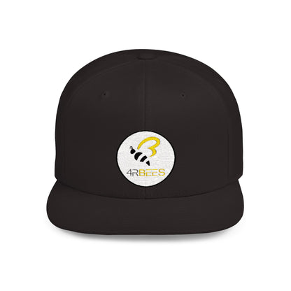 4RBees Logo Flat Bill Snapback - 4RBees