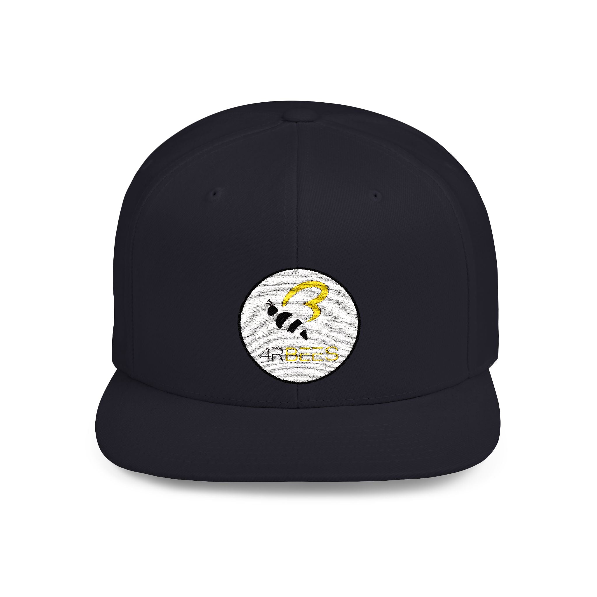 4RBees Logo Flat Bill Snapback - 4RBees
