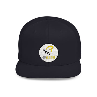 4RBees Logo Flat Bill Snapback - 4RBees