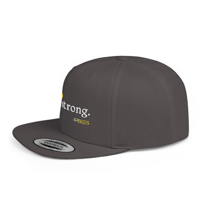 4RBEES STRONG Flat Bill Snapback Hat