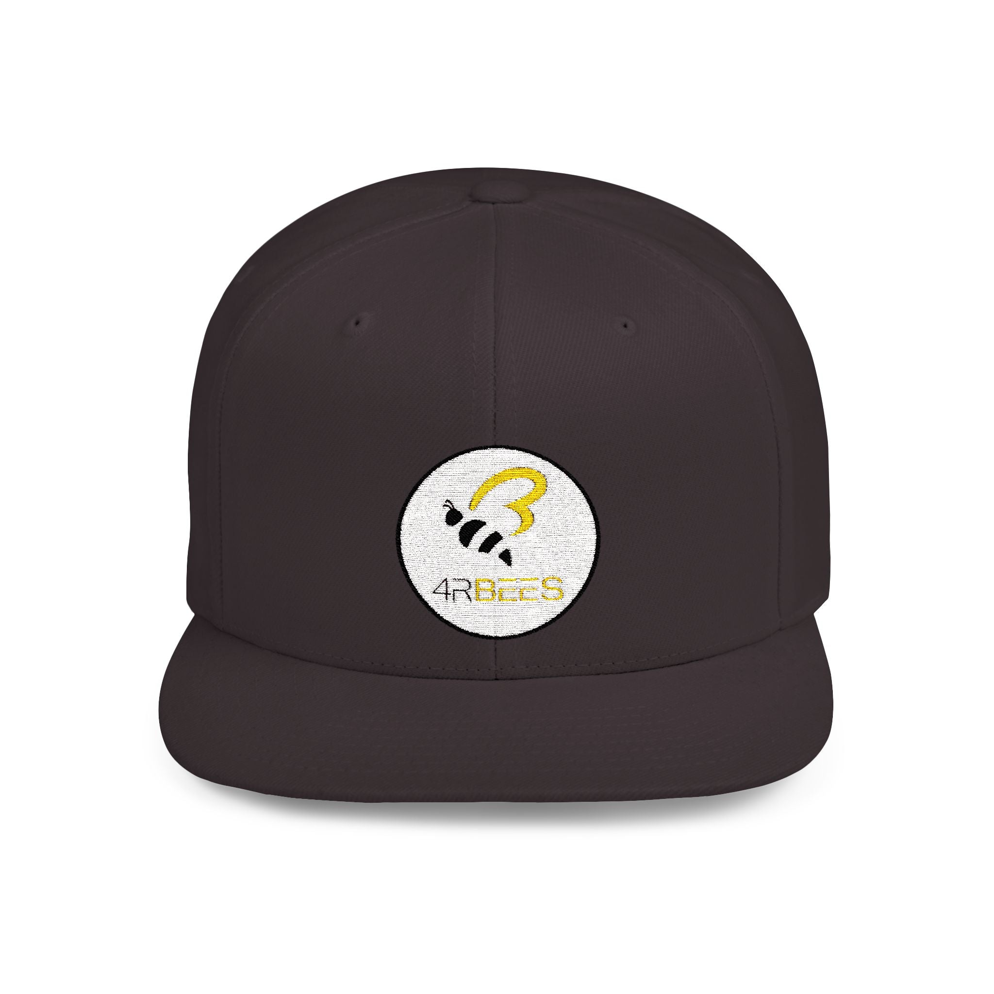 4RBees Logo Flat Bill Snapback - 4RBees