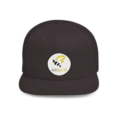 4RBees Logo Flat Bill Snapback - 4RBees