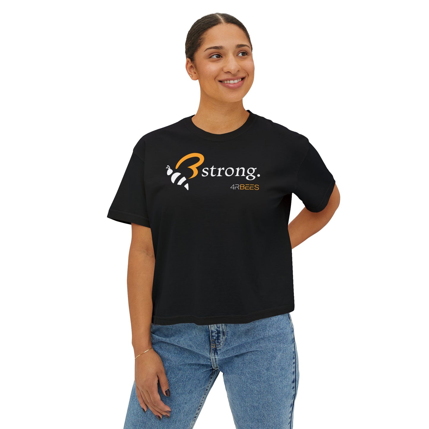 4RBEES STRONG Women's Boxy Tee