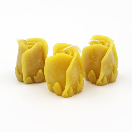 PureWave™ Beeswax Candle - Rose Bud (3 Pack) - 4RBees