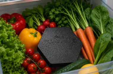 With produce and groceries